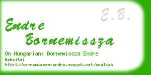 endre bornemissza business card